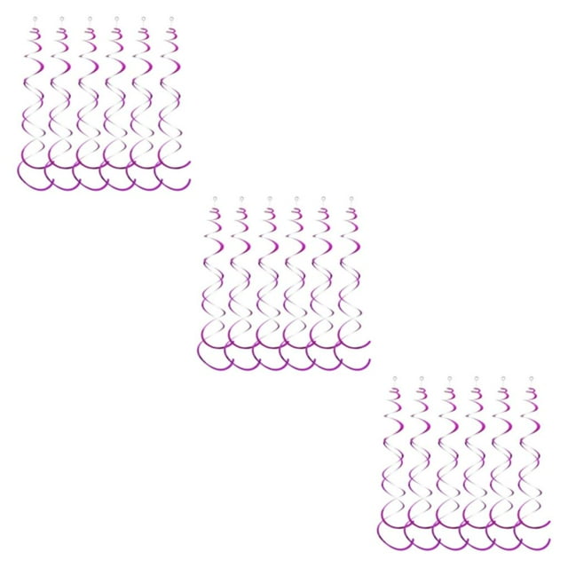 Guardoinrt 6pcs Hanging Garland Safe Ingredients Good Demonstrating Effect PVC Made Rose Purple 3Set