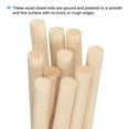 thumbnail image 3 of Unique Bargains 1/2 x 6 Inch Dowel Rods Wood Sticks Unfinished Wooden Dowel Rods Round Dowels Sticks 50 Pcs, 3 of 6