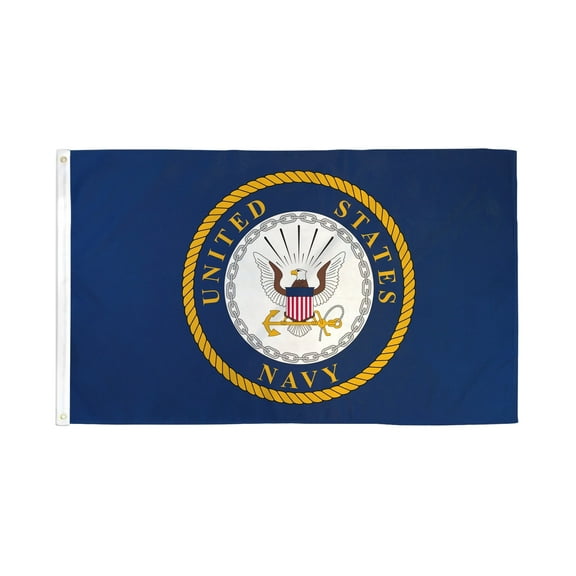 Navy (Emblem) Flag 3x5ft Poly