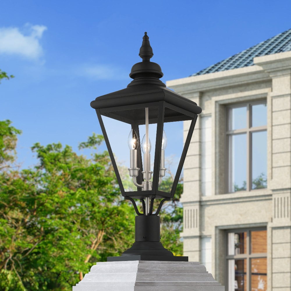 Livex Lighting - Adams - 3 Light Large Outdoor Post Top Lantern In Traditional