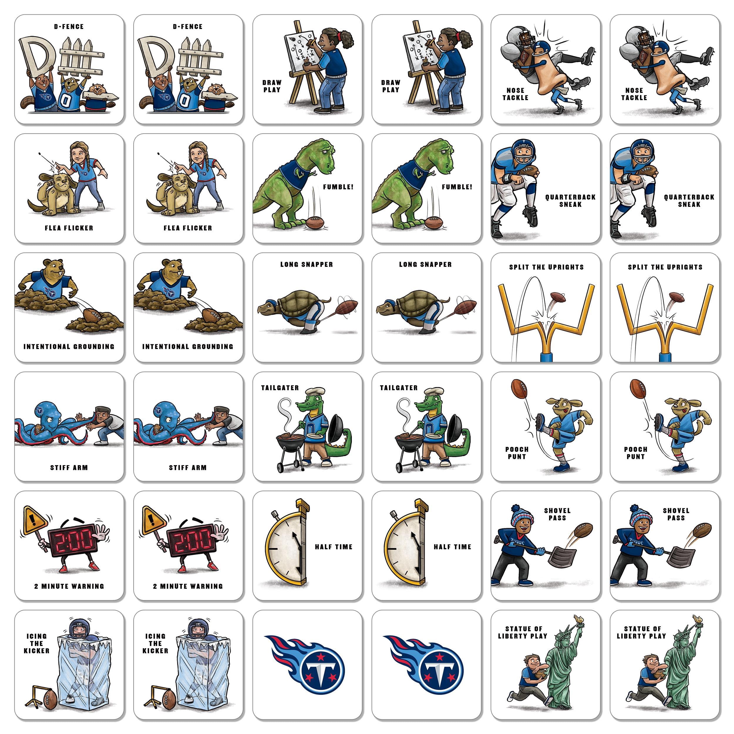 YouTheFan NFL Tennessee Titans Memory Match Game