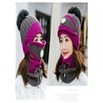 thumbnail image 3 of Women 3pcs Winter Hat Set For The Cold Weather, 3 of 11