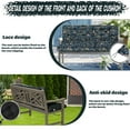 thumbnail image 5 of Replacement Cushions for Outdoor Swing, Swing Replacement Cushions Thicken 4" with Backrest, Waterproof Bench Cushions for Patio Furniture Porch Swing Cushions (Hummingbird Flowers), 5 of 6