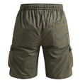 thumbnail image 3 of Cargo Shorts for Men Elastic Waistband Drawstring Short Casual Relaxed Fit Wild Outdoor Work Big and Tall Camo Cargo Short Multi-Pocket Quick Dry Bermuda Short,Camouflage Green L, 3 of 6