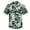 Green Floral, variant on Men Short Sleeve Hawaiian Shirts Summer Button Down Shirt Floral Cuban Collar Hawaii Shirts for Men L
