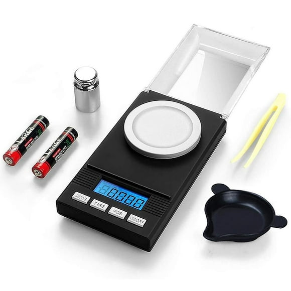 Digital Milligram Scale 50X0.001G Mini Lcd Lab Weight Jewelry Scale
