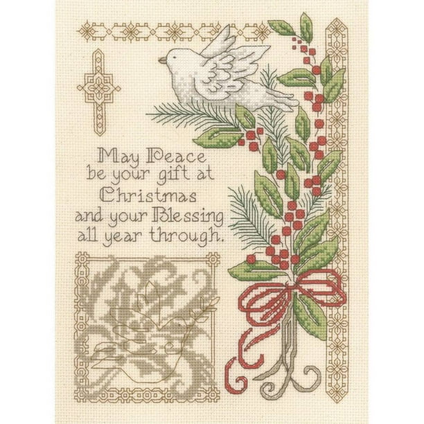 Gift Of Christmas Counted Cross Stitch Kit, 7.25