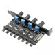 thumbnail image 1 of 2x Concentrador de ventilador de chasis de 12V Enfriamiento de CPU, Concentrador de ventilador de enfriamiento, Ventiladores de enfriamiento de CPU de CUTICAT  Eje del ventilador de enfriamiento, 1 of 4