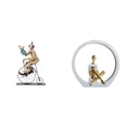 thumbnail image 1 of Colección de figuras de y niña para centro de mesa, vitrina, comedor, dormitorio, estantería, estilo rústico, adorno abstracto, regalo, 1 of 8