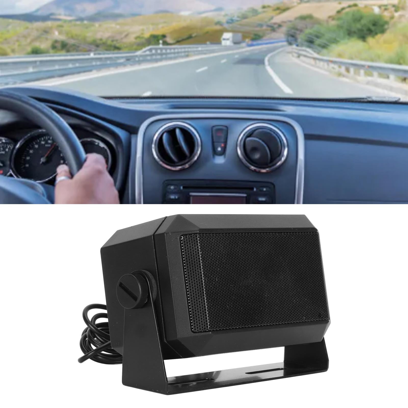 Haut-Parleur Externe Rectangulaire 5W Pour Radio CB - Haut-Parleur Autoradio Professionnel Plug & Play