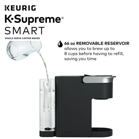 Keurig - K-Supreme SMART Single Serve Coffee Maker with WiFi Compatibility - Black