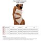 thumbnail image 3 of Traje de baño de 1 pieza para mujer, cuello cuadrado, correa fina recortada, calzoncillos de cintura alta, almohadilla de sujetador extraíble, traje de baño elástico blanco L, 3 of 7