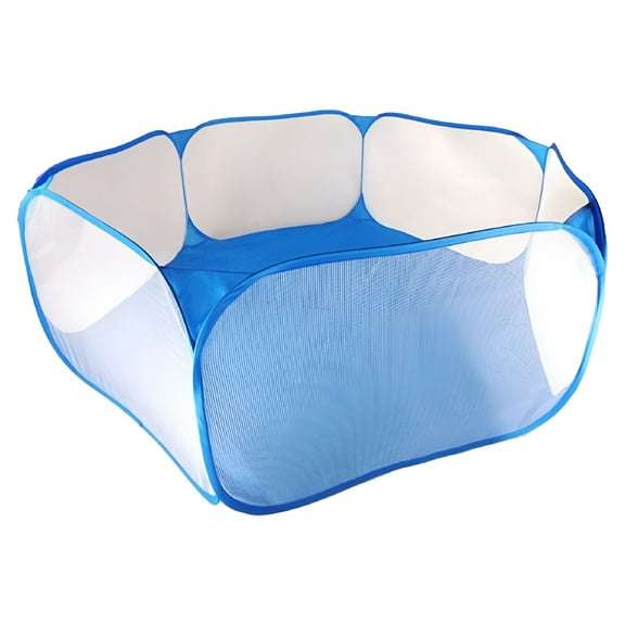 BESTSKY Playpen Ball Pool Net Foldable Ball Pool Tent Ocean Balls Fence Ball Pit Playpen (Blue)