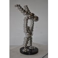 thumbnail image 6 of Nifao Modern Art Acrobat Couple in Action Chrome Balls Statue – Chrome Statue, Home Decor, 12"L x 14"W x 27"H, 6 of 10