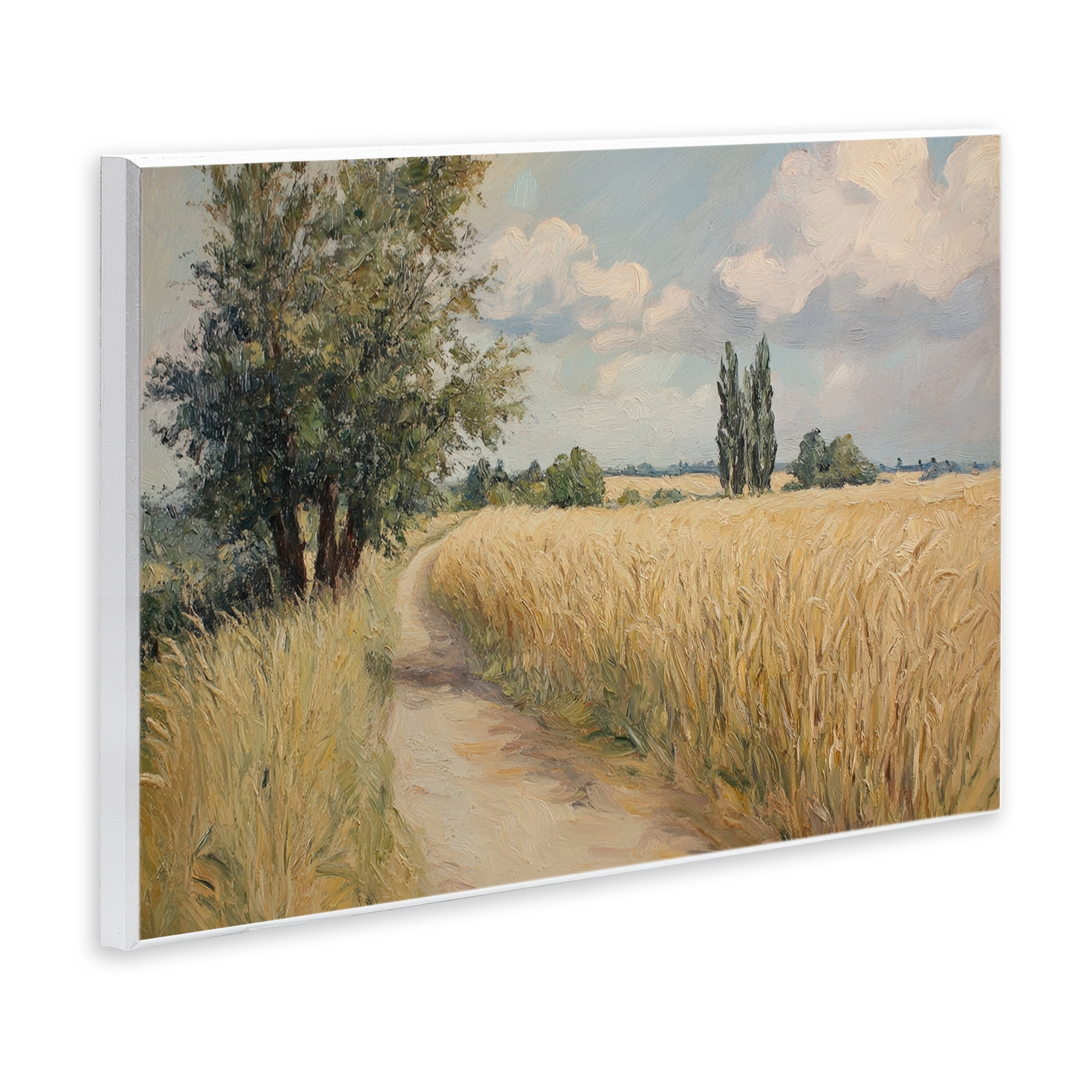 Stupell Industries Quiet Path Through Wheat Wall Plaque Art, design by Petal Prints Design