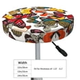 thumbnail image 4 of Naloa Retro Floral Butterfly Round Bar Stool Cushion Cover 12-14 inch, Fits Kitchen, Office, Restaurant Chairs - 12 inch, 4 of 7