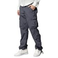 thumbnail image 3 of Matchstick Men's Casual Cargo Pants with Big Pockets for Work Outdoor, 3 of 7