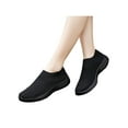 thumbnail image 6 of Woobling Womens Flats Mesh Walking Shoes Knit Upper Sneakers Women Sock Sneaker Lightweight Slip On Breathable Black 5.5, 6 of 6