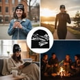 thumbnail image 3 of Jiibva Tree Frog Pattern Beanie Knitted Cap for Men & Women, Slouchy Skull Cap Embroidery Knitted Hat Cute Animal Cartoon Cap Outdoor Sports Warm Ski Hat, 3 of 7