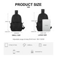 thumbnail image 2 of Sycnb Unisex Lightweight Nylon Sling Backpacks, Black, 2 of 6
