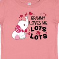 thumbnail image 4 of Inktastic Grammy Loves Me Lots and Lots Cute Elephant Boys or Girls Baby T-Shirt, 4 of 5