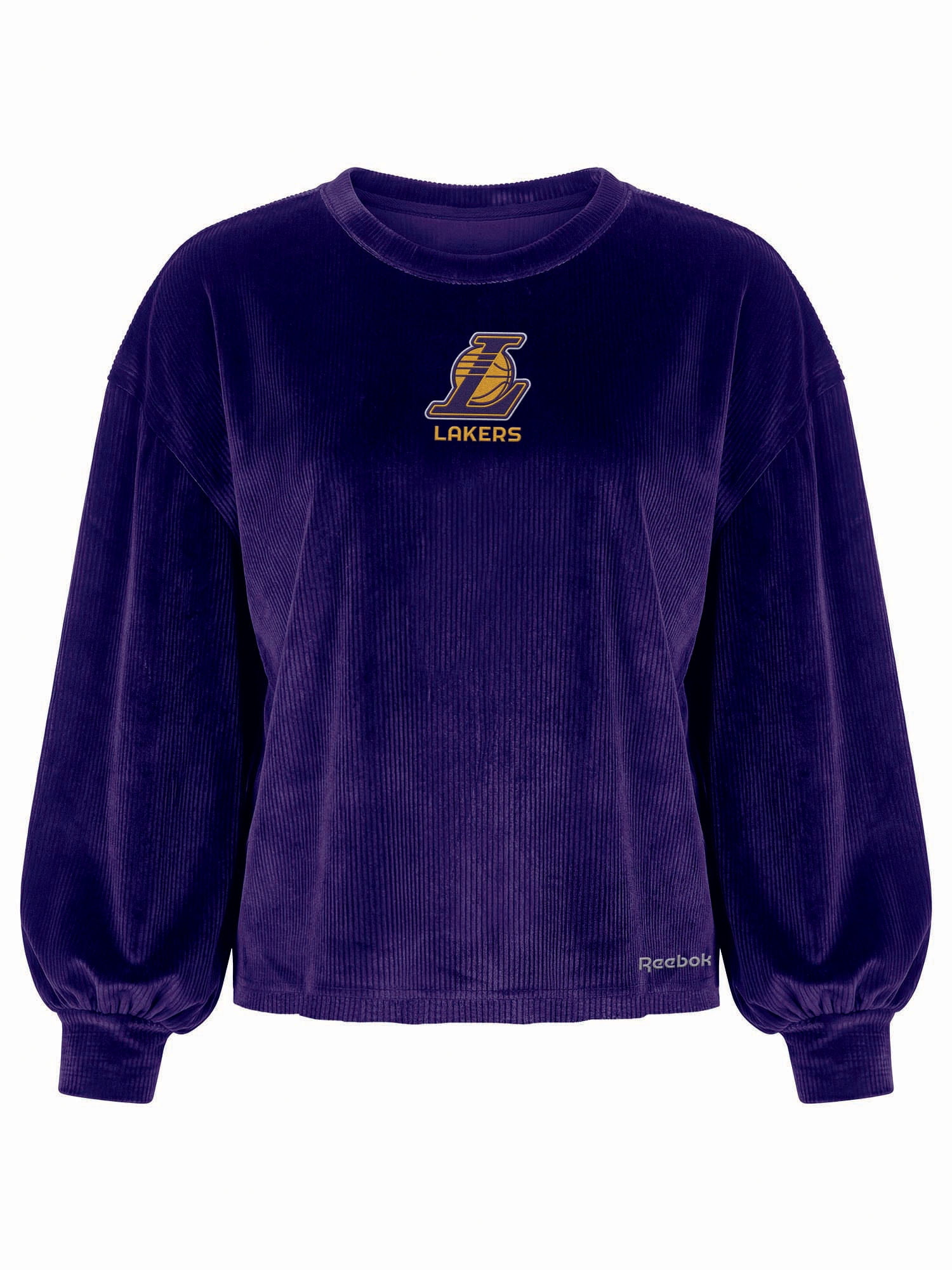 Los Angeles Lakers Reebok Womens Crew Neck Pullover with Balloon Sleeves