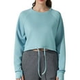 thumbnail image 2 of Cropped Sweatshirts for Women 2025 Fall Winter Long Sleeve Crewneck Loose Plain Pilates Sweatshirt Pullover Tops, 2 of 5