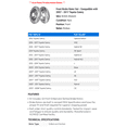 thumbnail image 2 of Front Brake Rotor Set - Compatible with 2007 - 2017 Toyota Camry 2008 2009 2010 2011 2012 2013 2014 2015 2016, 2 of 2