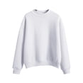 thumbnail image 3 of YVNAURA Long Sleeve Mock Neck Sweatshirts for Women Oversized Drop Shoulder Side Slit Pullover Tops Loose Fit Cozy Fleece Casual Daily Work Fall Winter Tunic Shirts, White,XXXL, 3 of 3