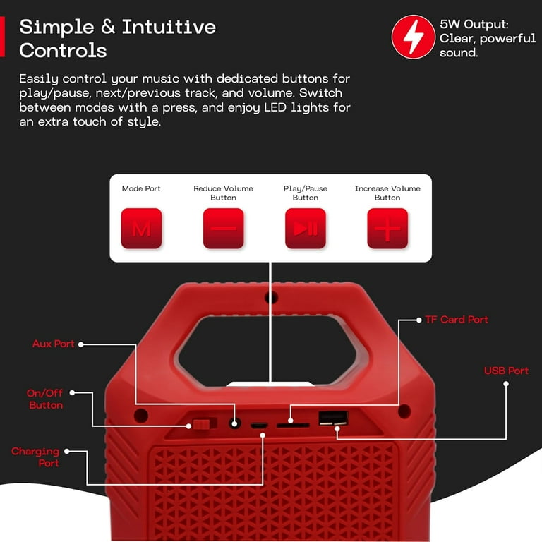スピーカー・ウーファー Coca-Cola Mini Party Speaker Coca-Cola Mini Party Bluetooth Wireless Speaker with LED Lights