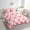 Pink Green, variant on Kawaii Bow Knot Bedding Set Full Size, Cute Strawberry Fruits Soft Comforter Set, Bows Grid Women (Comforter+Fitted+Flat Sheet+2 Pillowcases+2 Throw Pillow Covers) 7 Pieces Bed Set