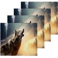 thumbnail image 2 of 2PCS Wolf Towels Cotton Washcloths Set,Quick Drying & Absorbent Soft Bathroom Hand Towel Lightweight & Portable Fingertip Towel Decor Gift, 2 of 7