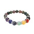 thumbnail image 1 of Bead Chakra Bracelet 7 Chakras Healing Crystals Bracelet Meditation Relax Stress Relief Crystal Bracelet for Women Men Type 1, 1 of 3