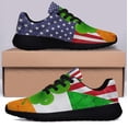 thumbnail image 3 of Irish Shamrock American flag Shoes Sneakers Black Size 7.5, 3 of 7