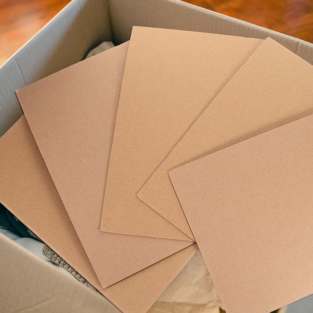 DEEPCRAFF Light Brown Corrugated Cardboard Sheets for Custom Packaging and DIY Painting Projects
