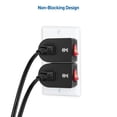 thumbnail image 3 of Cable Matters 3-Pack 2 Prong Outlet with ON Off Switch, Single 2 Prong Outlet Switch/Plug Switch in Black, 3 of 7