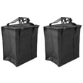 thumbnail image 3 of 2 Pack Insulated Reusable Grocery Bag Food Delivery Bag With Dual Zipper, 3 of 5