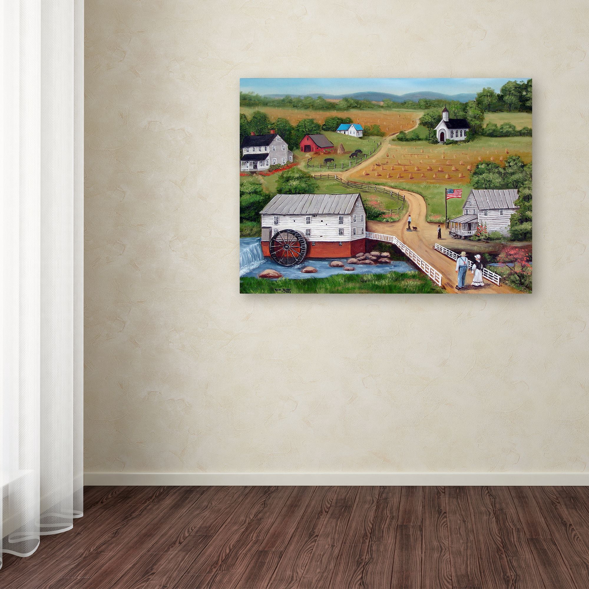 Trademark Fine Art 'Murrays Mill The Past' Canvas Art by Arie Reinhardt Taylor