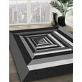 thumbnail image 3 of Ahgly Company Machine Washable Indoor Rectangle Transitional Midnight Gray Area Rugs, 7' x 10', 3 of 7