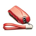 thumbnail image 3 of Vitodeco Genuine Leather Key Fob Case Compatible with BMW X5 2024, BMW X6 2024, BMW X7, BMW X1, BMW 3 Series, BMW 7 Series, BMW iX, BMW i4, BMW i7 2023-up (4-Button, Red), 3 of 7