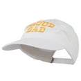 thumbnail image 2 of Proud Dad Letters Embroidered Washed Cotton Cap - White OSFM, 2 of 5