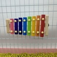 thumbnail image 7 of Chicken Coop Harp Xylophone Toy, Wooden Hen Xylophone With Metal Keys, Interactive Chicken Toy For Hens And Large Birds, Fun Pecking Sound Toy With Installation Kit, 25X12Cm, 7 of 7