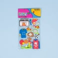 thumbnail image 2 of Keedle Doodle 3D Foam Sports Theme Stickers – 5 Sheets with 75 Self Adhesive Stickers Including Soccer, Football and Baseball for DIY Curtains, Kids Arts and Crafts Projects and Scrapbooking, 2 of 6