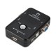 thumbnail image 1 of Injueey Caja de interruptores KVM, 2 puertos, 2 en 1, 250 MHz, conmutador de teclado y ratón, divisor de ordenador, PC, mejora, compartir con Cables de computadora, 1 of 6