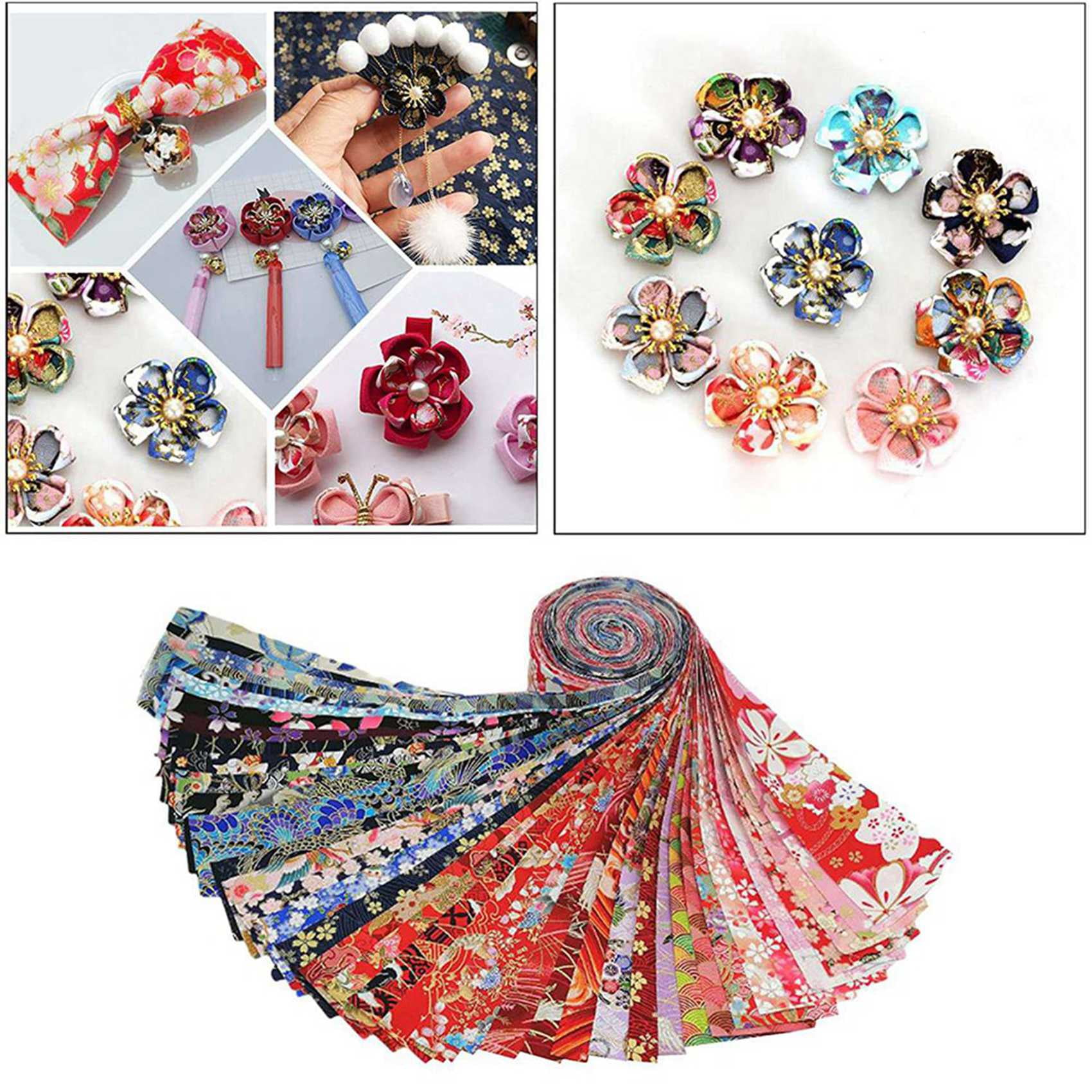 120 PCS Jelly Roll Cotton Fabric Quilting Strips DIY Sewing Craft Fabric Bundle Patchwork Supplies 6.5X50cm