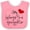 Pink and White, variant on Inktastic My Heart Belongs Firefighter Girls Baby Bib