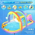 thumbnail image 4 of (2024 New) JOYMOR Inflatable Water Slide with Blower, Inflatable Kids Water Slide with Climbing Wall, Water Cannon, Splash Pool, Blow Up Water Slide for Kids Backyard Summer Party (Rainbow Style), 4 of 7