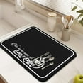 thumbnail image 4 of Coffee Bar Mat Rubber Dish Drying Mat For Kitchen Counter Coffee Mat for Home Bar Gift Kitchen Mat Coffee Bar Accessories Decorative Coffee Shop Chocolate Dish Drying Pad 18" X 24", 4 of 6