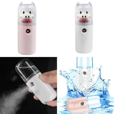 

Ultimate Convenient Mini Portable Rechargeable Nano Beauty Instrument for Glowing Healthy Skin - Hydration Moisturizing Spray Water Replenisher and Humidifier - Refreshing Personal Skinca