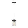thumbnail image 1 of ELK Lighting Hamel 1 Light Pendant In Oil Rubbed Bronze With Clear Seedy Glass, 1 of 1